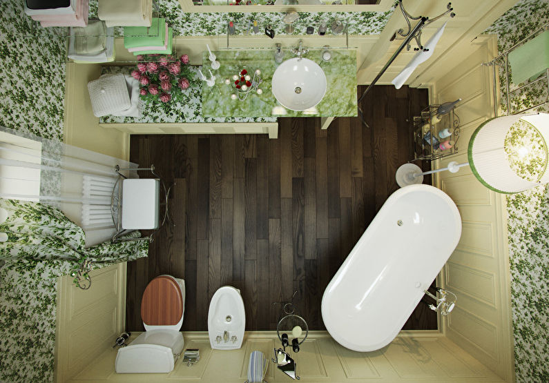 Provence-tyylinen kylpyhuone - kuva 4
