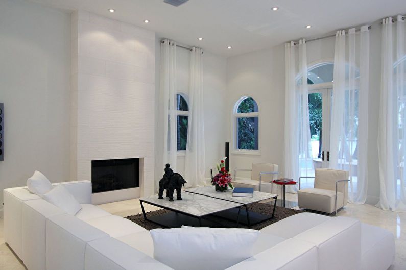Návrh obývacej izby 20 m2. minimalistický štýl