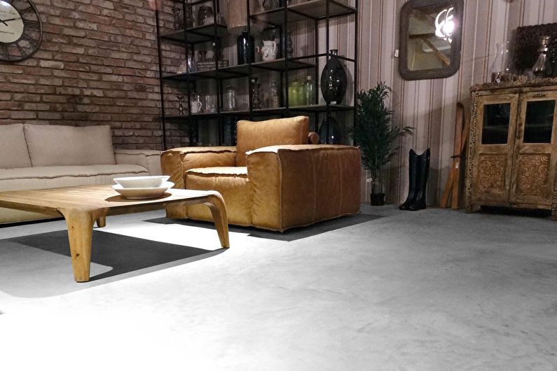 Design obývacího pokoje 20 m² - povrchová úprava podlahy