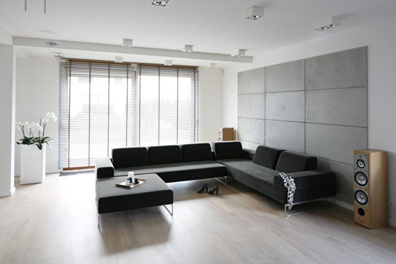 Diseño interior de una sala de estar de 20 m2. - Foto