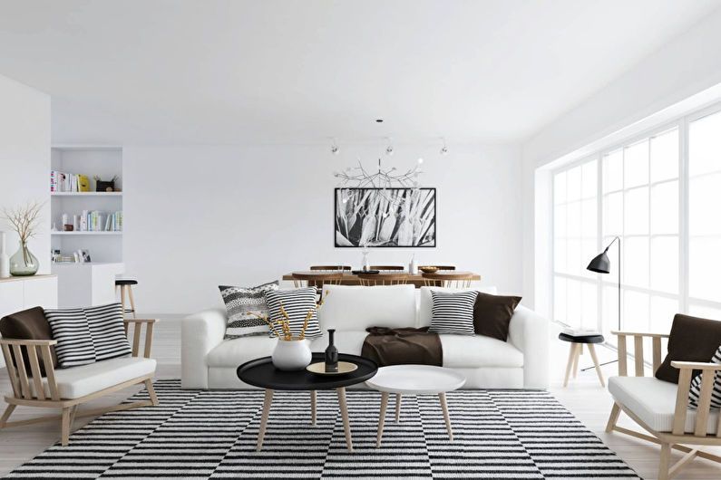 Návrh interiéru obývacej izby o výmere 20 m2. - Foto