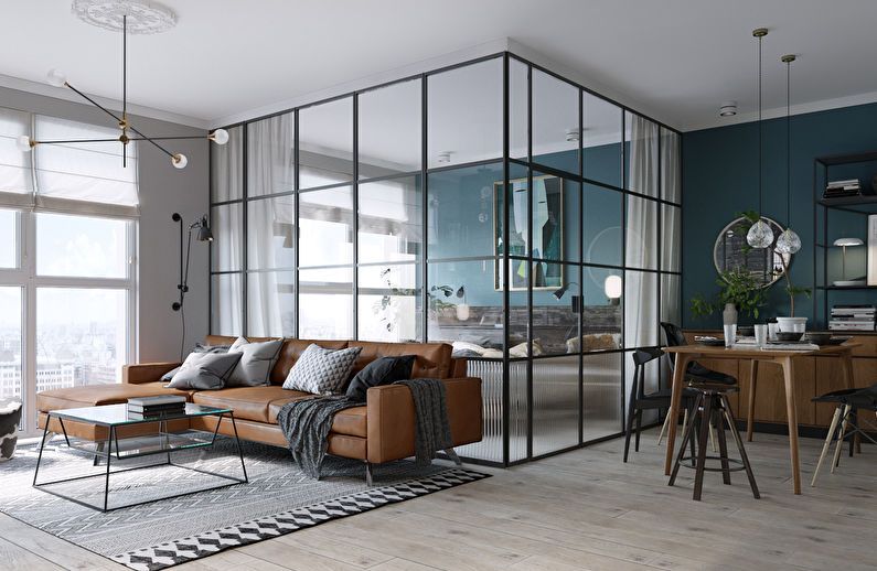 Design of a one-room apartment in Kiev