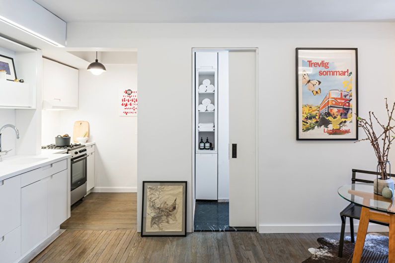 Design de apartamento com um quarto, Nova York
