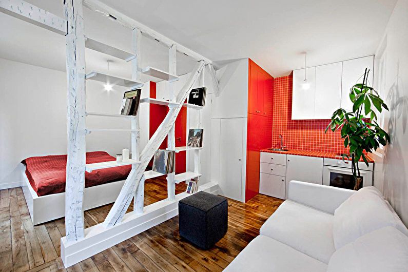 Dizajn interijera studio apartmana - fotografija