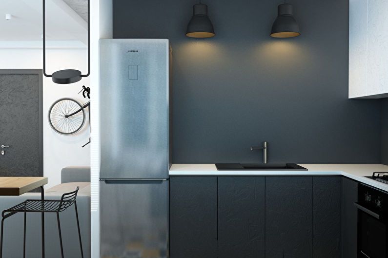 Conception de cuisine 6 m² style minimaliste