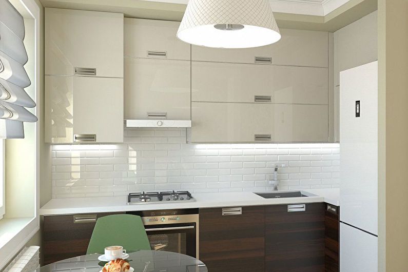 Conception de cuisine 6 m² style minimaliste