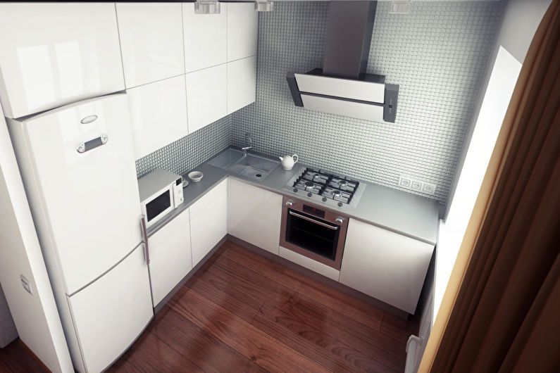 Conception de cuisine 6 m² avec frigo