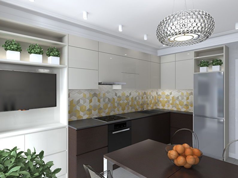 Kitchen interior for a young family