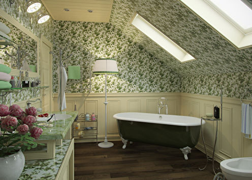 Provence stílusú fürdőszoba