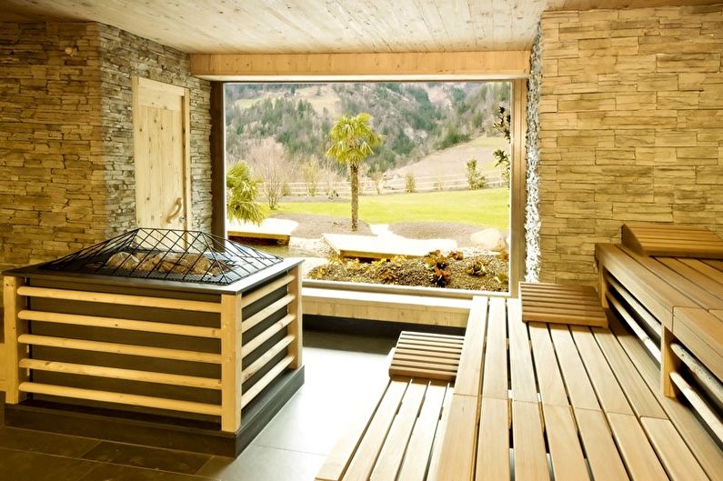 Skandinavisk badehus - Interiørdesign