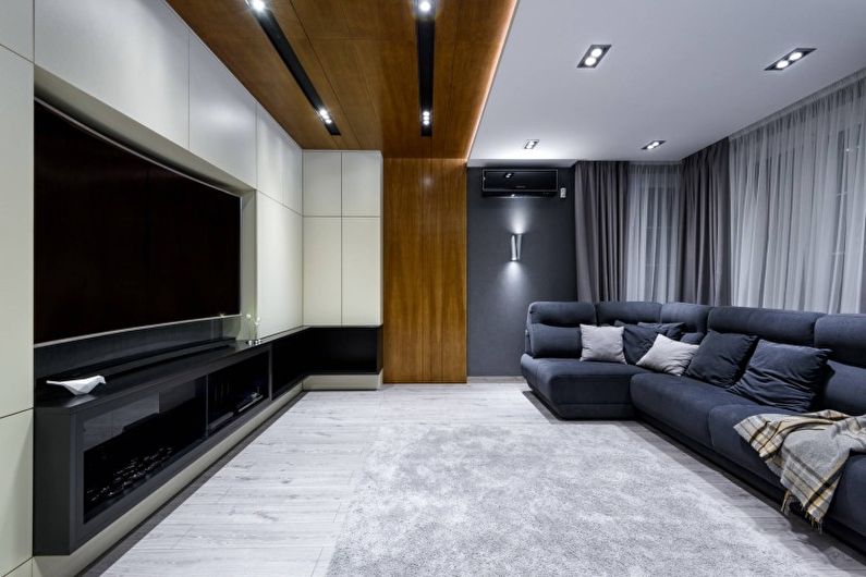 Minimalism Living Room Design - Iluminação