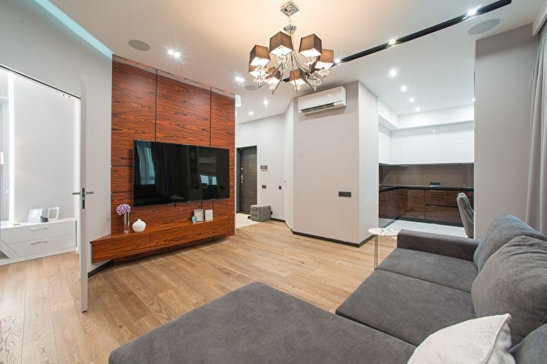 Pequena sala de estar ao estilo do minimalismo - Design de Interiores