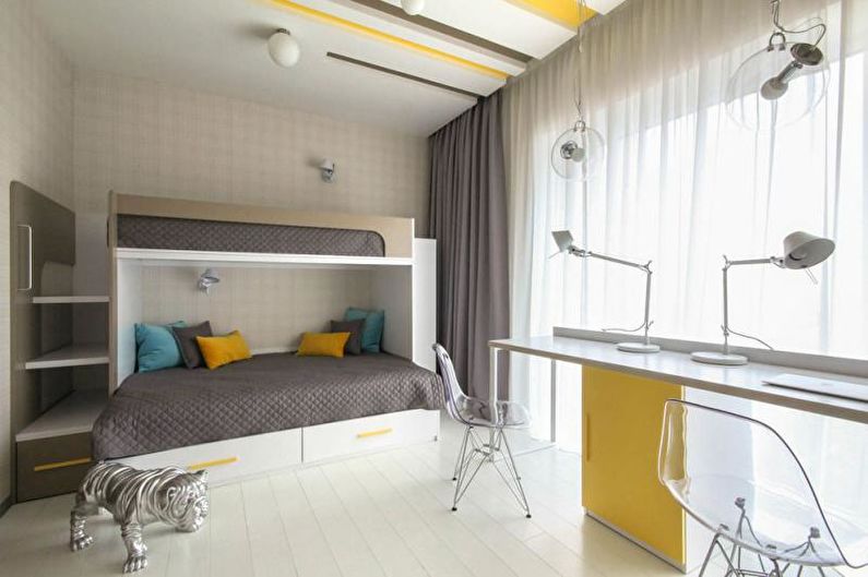 Dječja soba - Dizajn stana u visokom stilu