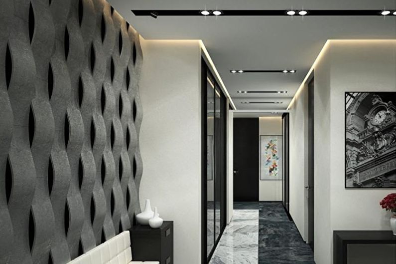 Couloir - Design d'appartement de style high-tech
