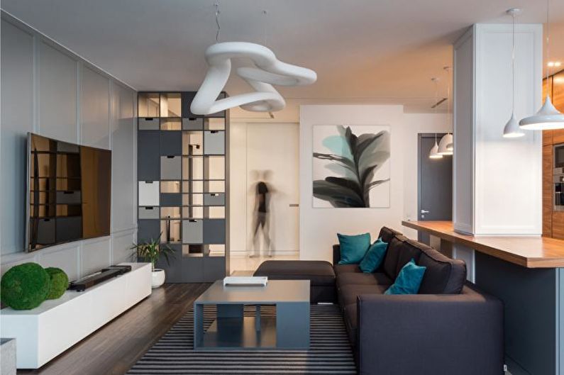 Thiết kế nội thất chung cư phong cách công nghệ cao - ảnh