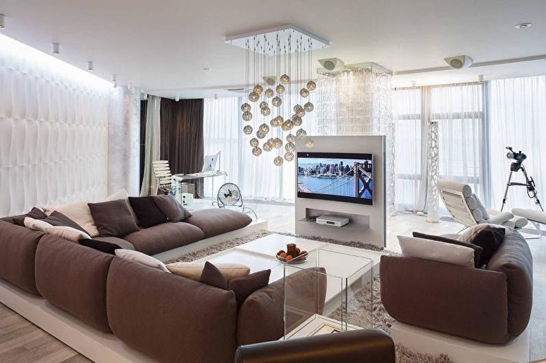 Thiết kế nội thất chung cư phong cách công nghệ cao - ảnh