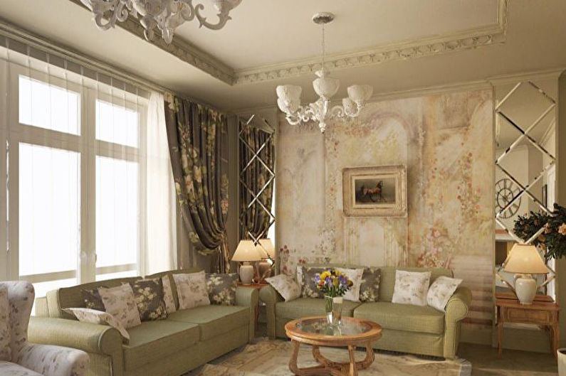 Camera de zi design interior în stil provenceț - fotografie