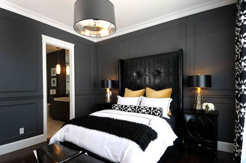 Art Deco Two-Tone Bedroom - Interior Design