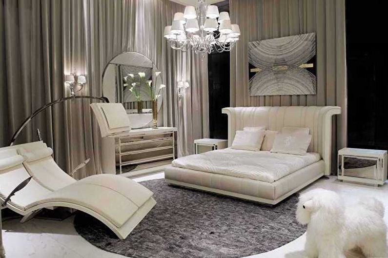 Camera da letto di interior design nello stile di art deco - foto