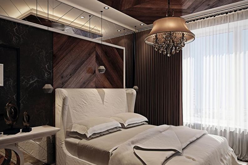 Спалня за интериорен дизайн в стил арт деко - снимка