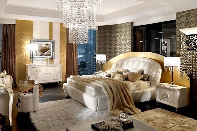 Спалня за интериорен дизайн в стил арт деко - снимка