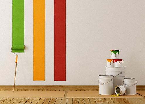 Papel de parede para pintura: tipos de colagem, idéias