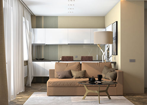 Designprojekt för en lägenhet på 40 m2