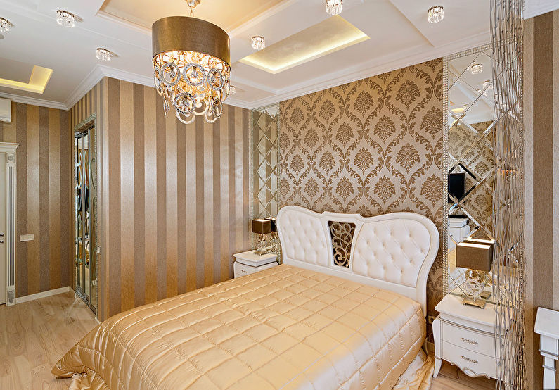 Klasiskā stila guļamistabas interjers - 2. foto