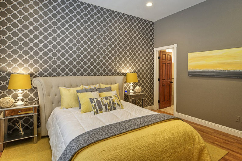 Sovrum design 9 kvm - grå färg