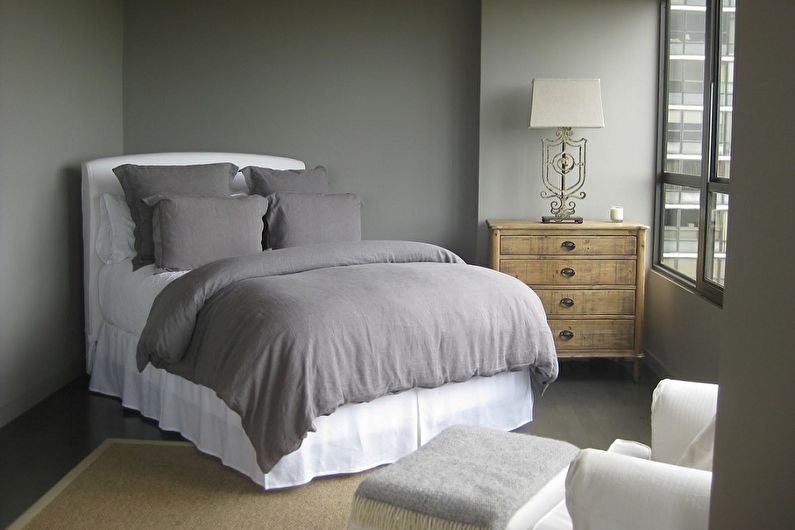 Sovrum design 9 kvm - hur man ordnar möbler