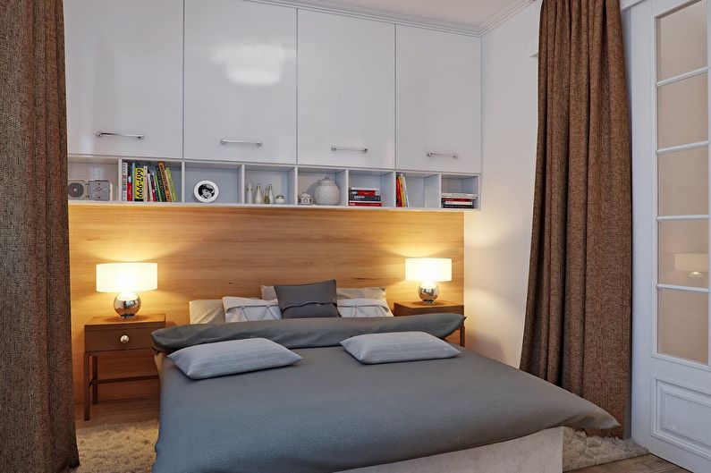 Dizajn spavaće sobe 9 m² - Fotografija