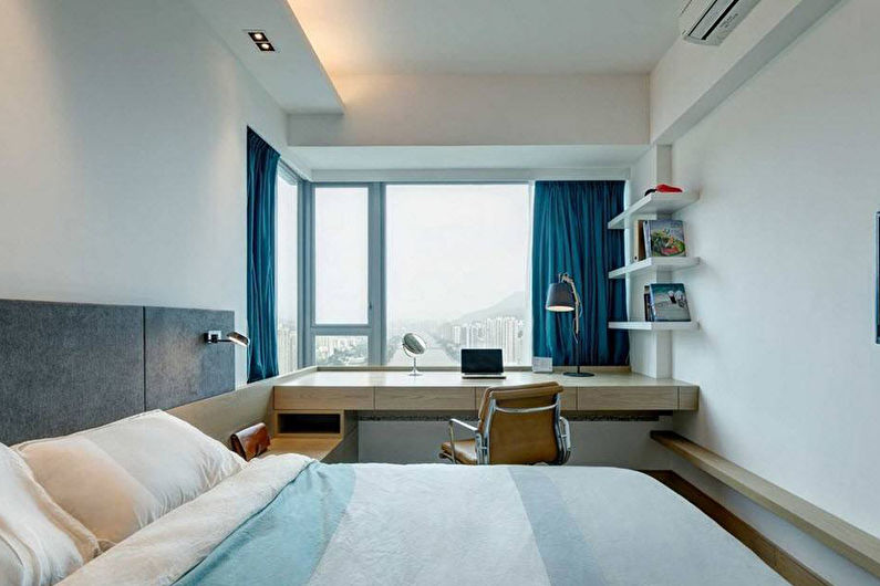Bedroom design 9 sq.m. - Photo