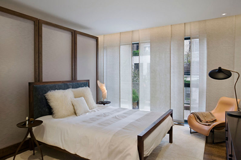Japanske gardiner til soveværelset