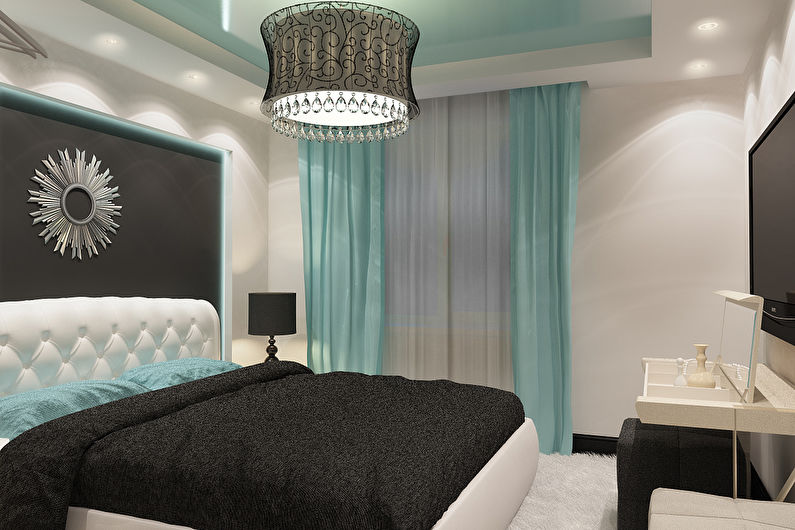 Curtains for a bedroom in a modern style