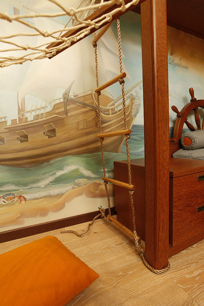 Piratų salė vaikų kambaryje - 4 nuotrauka