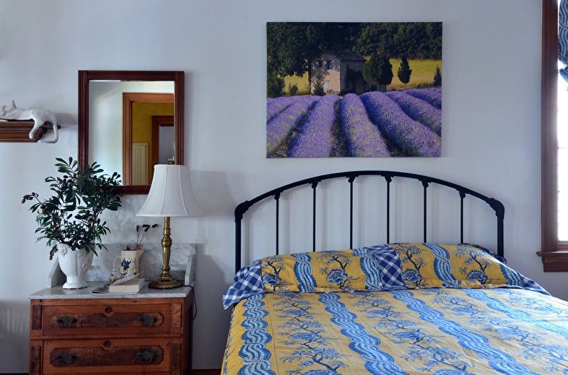 Design chambre bleu Provence