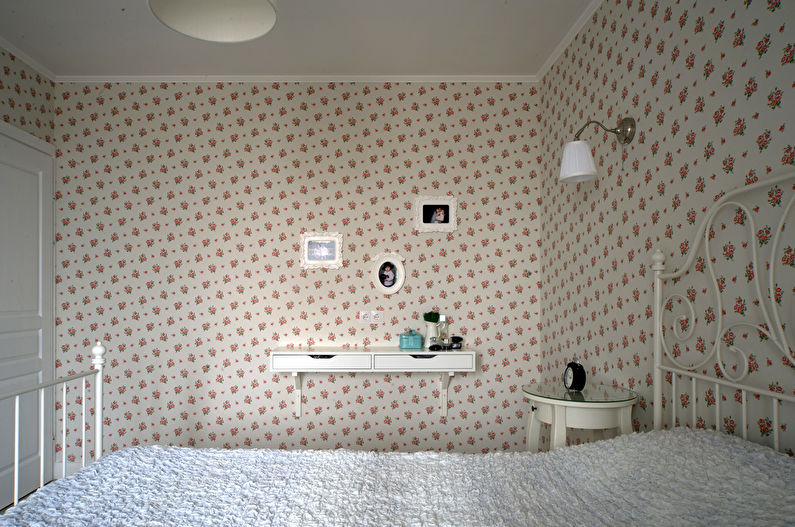 Design de petite chambre de style provençal