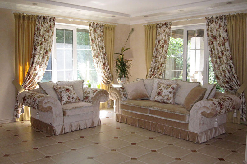 Mga Provence Style Curtain - Mga Klasikong Kurtina