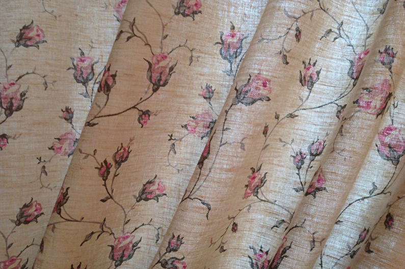 Langsir dalam gaya Provence - Tekstil