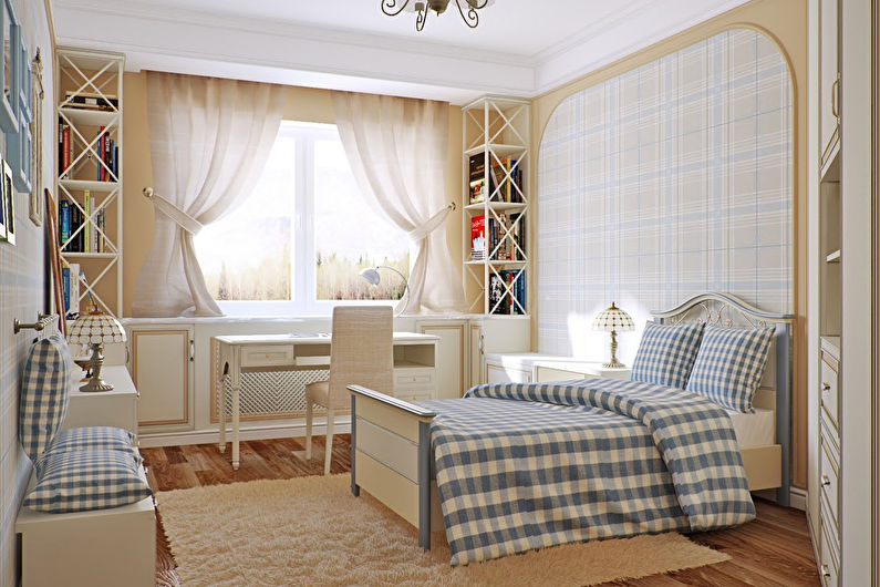 Provence-gardiner för sovrummet