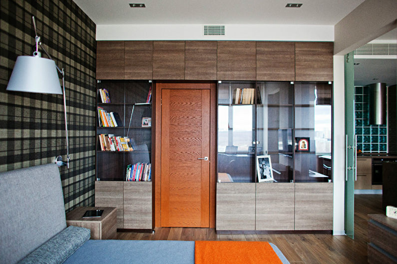 Appartement design dans un style loft pour un célibataire - photo
