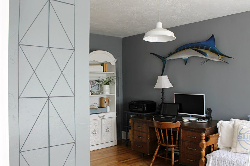 DIY istabas dekors - izrotājiet sienu ar naglām un vītnēm