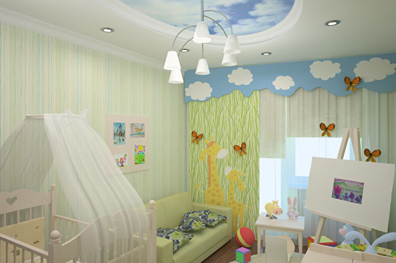 Σχεδιάστε ένα παιδικό δωμάτιο για ένα αγόρι κάτω των 3 ετών