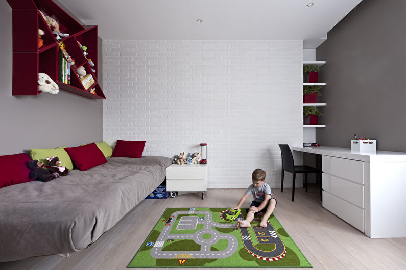 Guardería gris para niño - Diseño de interiores