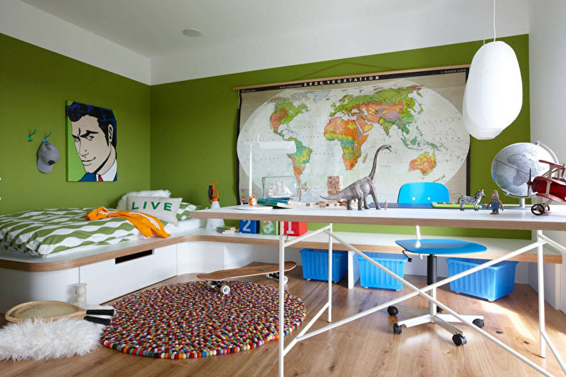 Návrh interiéru dětského pokoje pro chlapce - foto