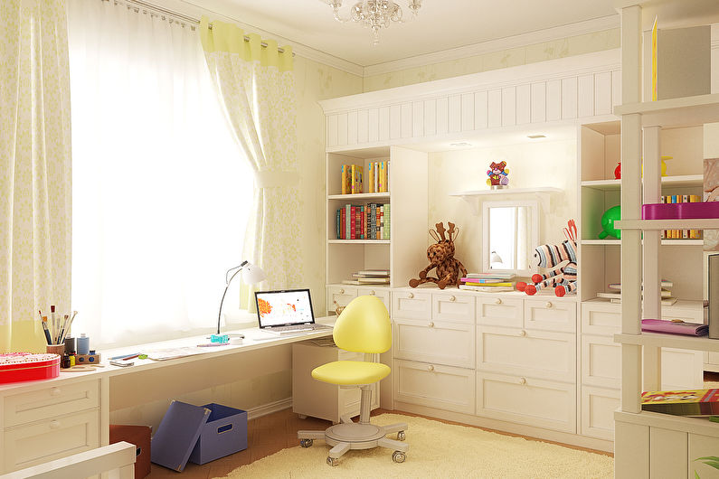 Projektowanie wnętrz pokoju dziecięcego dla dziewczynki - zdjęcie