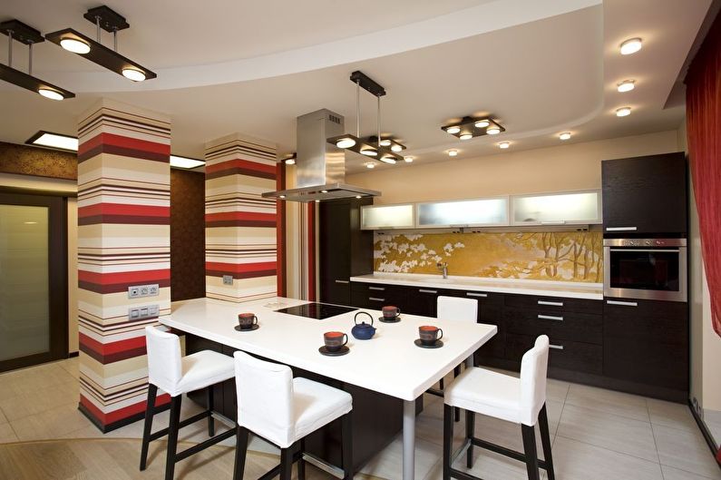 Design kuchyně 12 m² - správné osvětlení