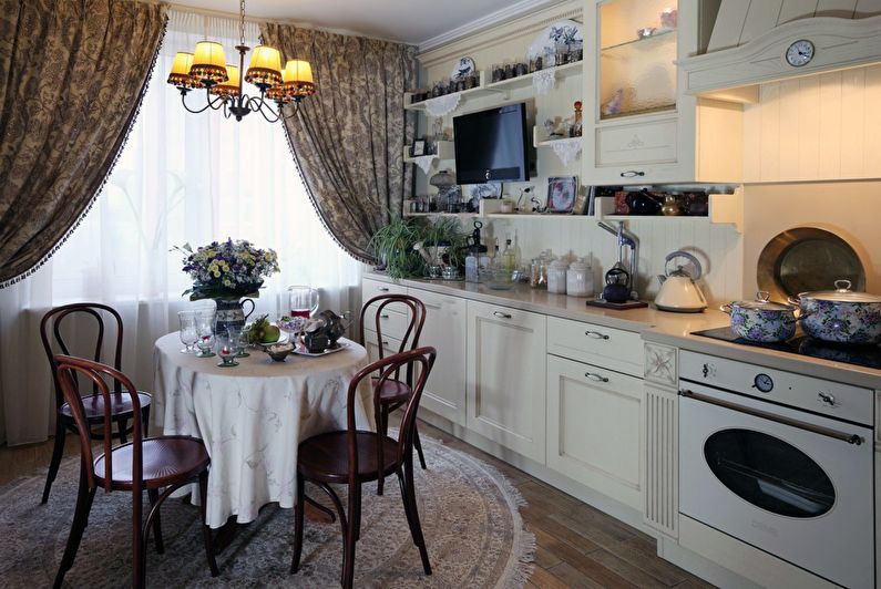 Virtuvės interjero dizainas yra 12 kv.m. - Nuotrauka