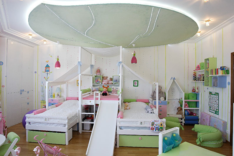 Forest Tale: Children's Room for Two Girls
