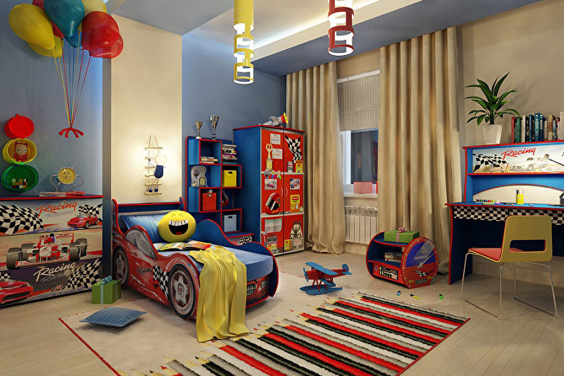 Vaikų kambario berniukui dizainas (75 ir daugiau nuotraukų)